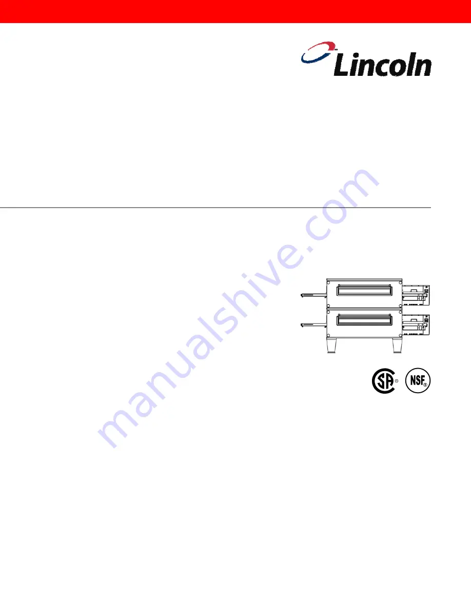 Lincoln Impinger 3255 Operator'S Manual Download Page 1