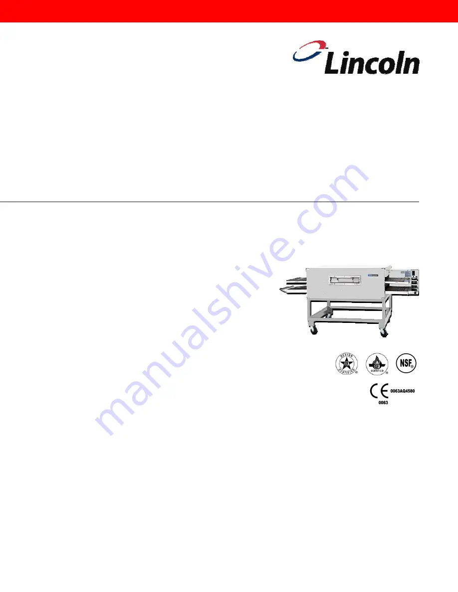 Lincoln Impinger 3262BWEC Operator'S Manual Download Page 1