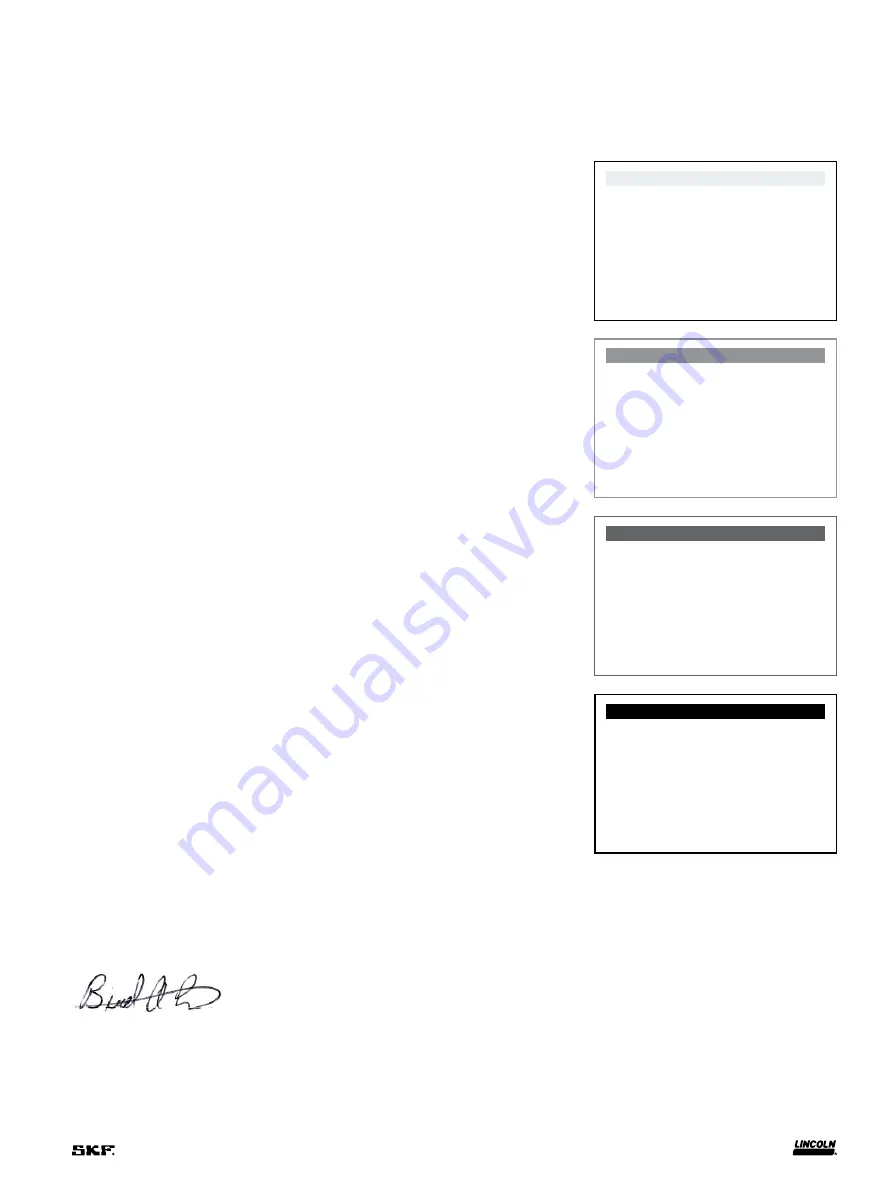 Lincoln SKF 1162 User And Maintenance Instructions Download Page 3