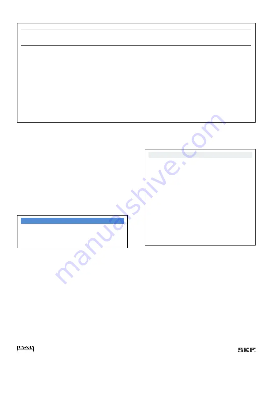 Lincoln SKF SMBM-V EEX Operating Instructions Manual Download Page 14