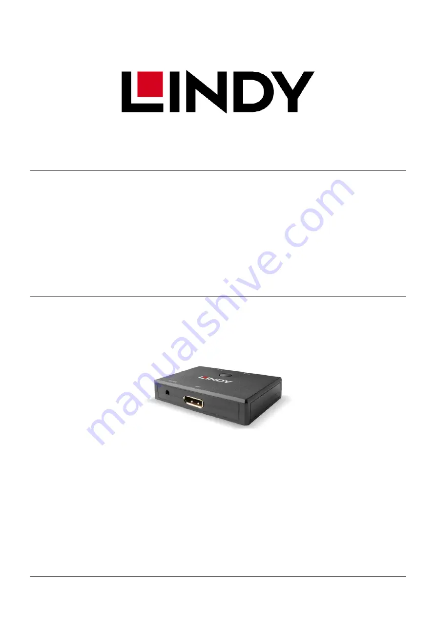 Lindy 38414 User Manual Download Page 1