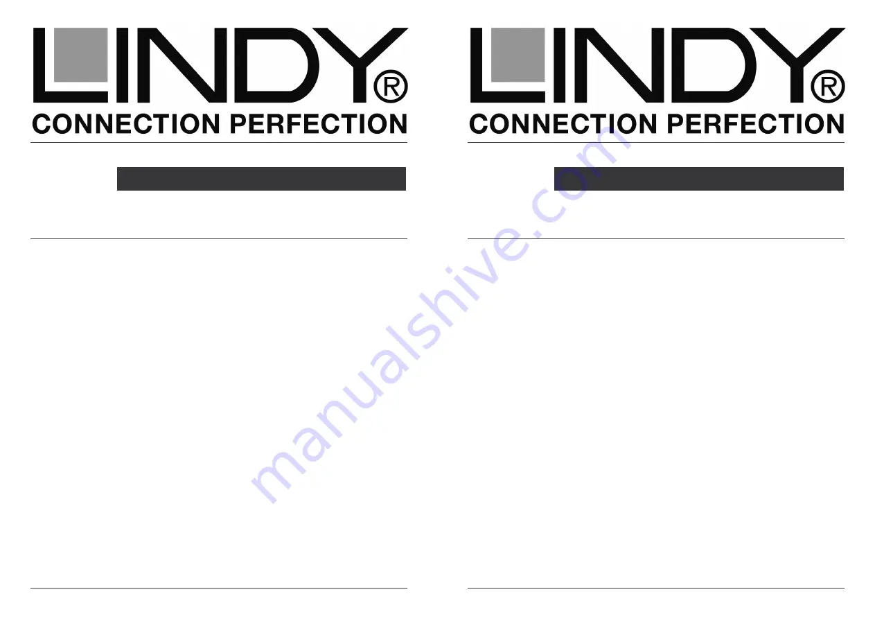 Lindy 39322 User Manual Addendum Download Page 1