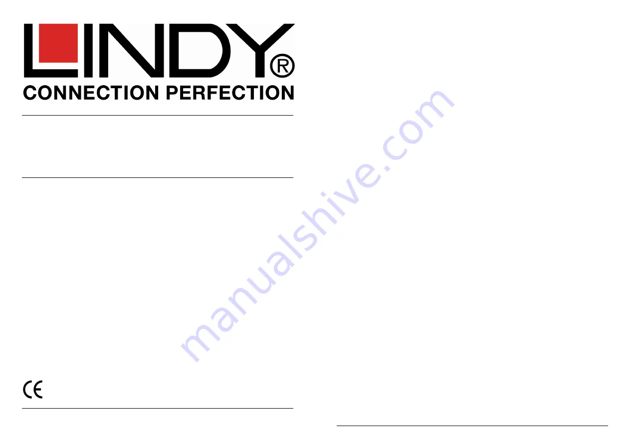 Lindy 39632 User Manual Download Page 1