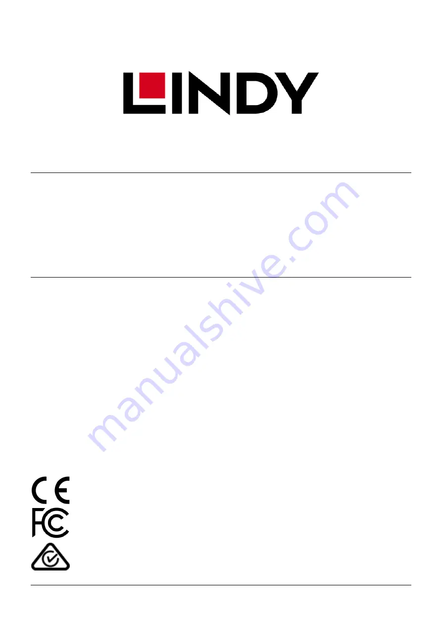 Lindy 42674 User Manual Download Page 1