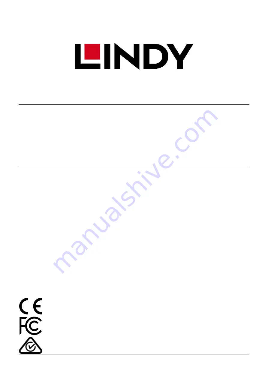 Lindy 42710 User Manual Download Page 1