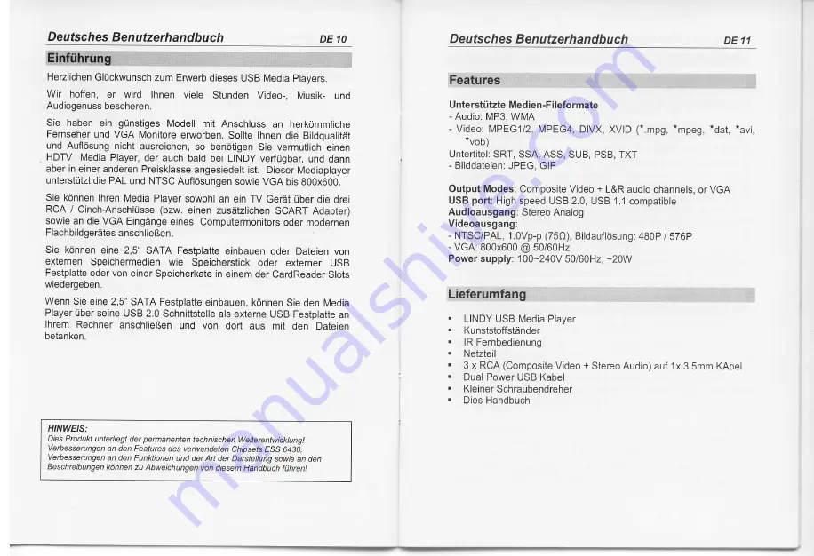 Lindy 42777 User Manual Download Page 6