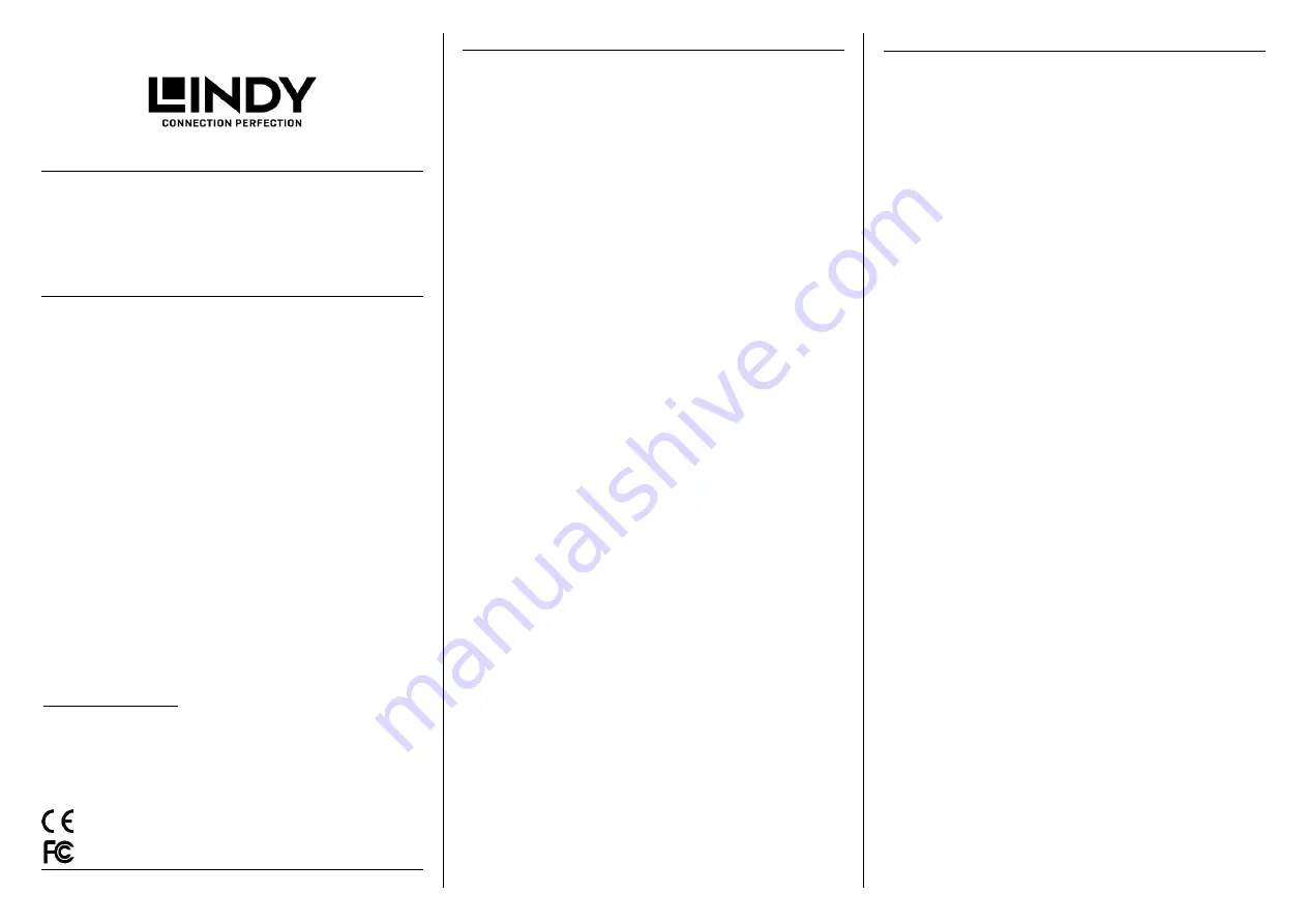 Lindy 43094 User Manual Download Page 1