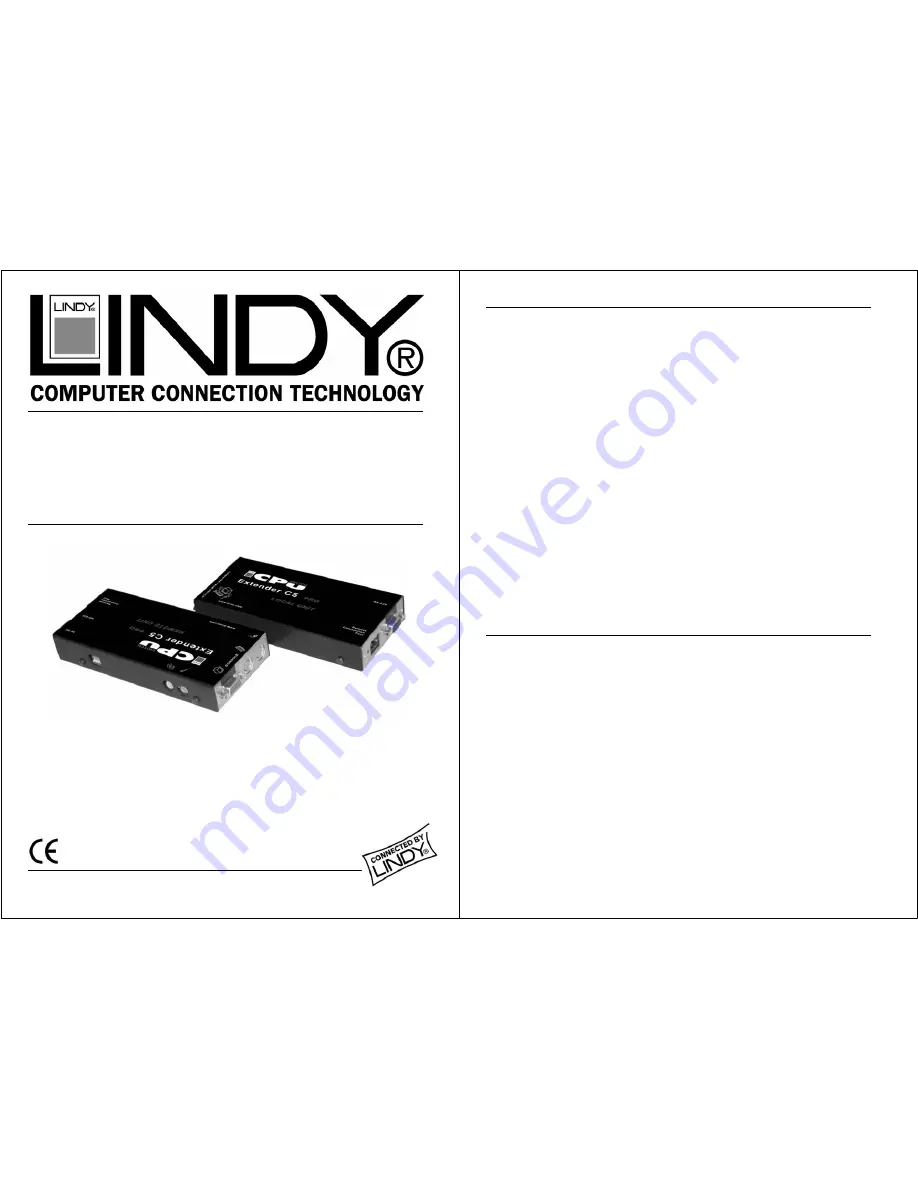 Lindy C5 PRO-300 Скачать руководство пользователя страница 1