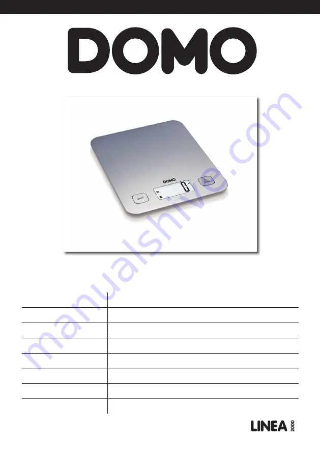 Linea 2000 Domo DO9239W Instruction Booklet Download Page 1