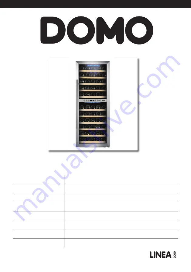 Linea 2000 DOMO DO925WK Instruction Booklet Download Page 1