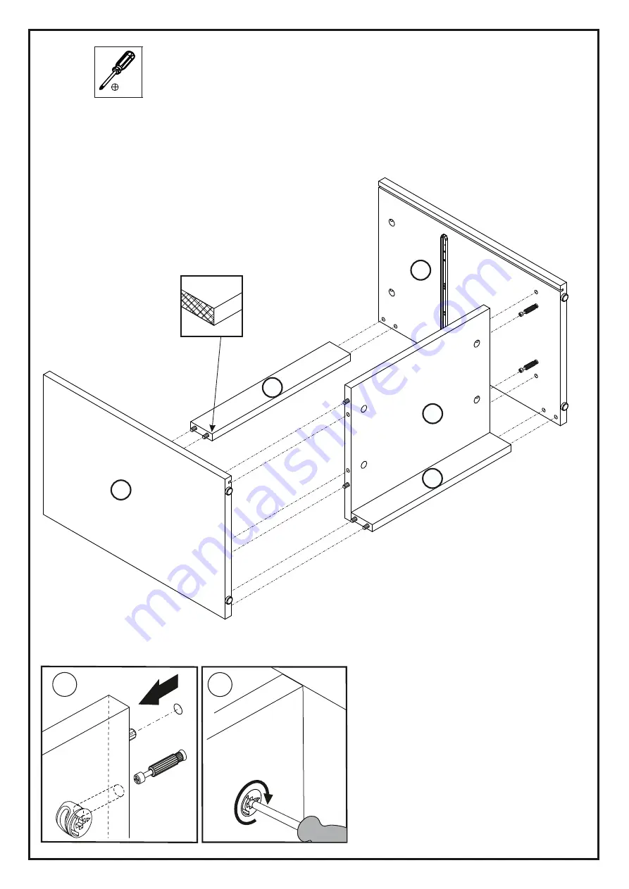 Linea Deco CELIAN CHEVET CARLOS 40 1S Assembling Instructions Download Page 6