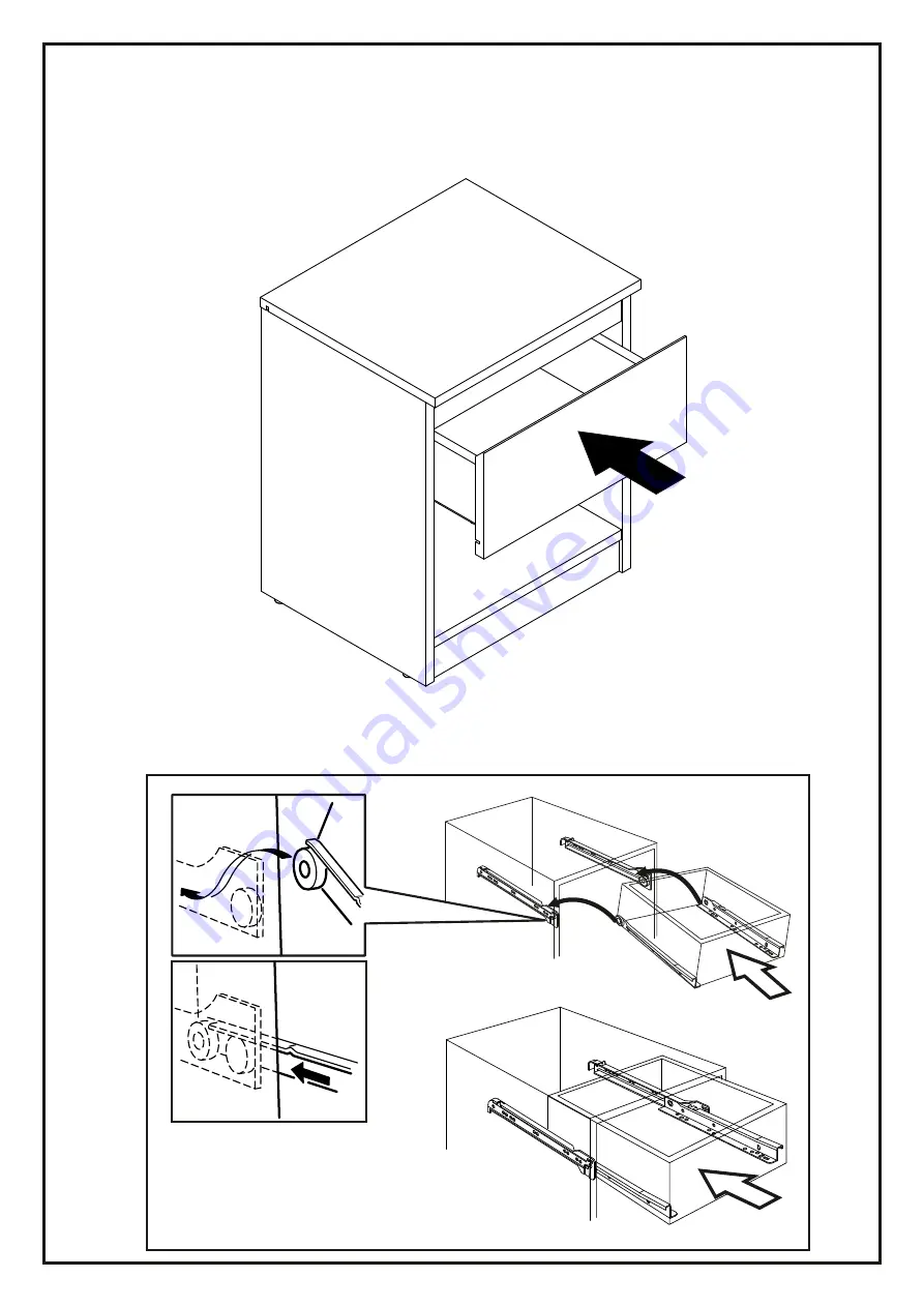 Linea Deco CELIAN CHEVET CARLOS 40 1S Assembling Instructions Download Page 13