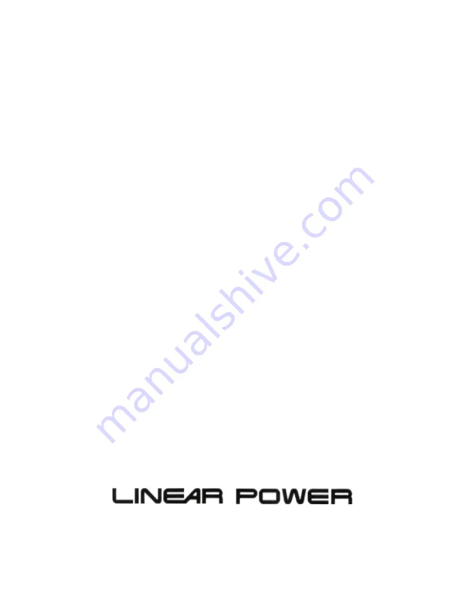 Linear Power 5002IQ Owner'S Manual And Installation Manual Download Page 8