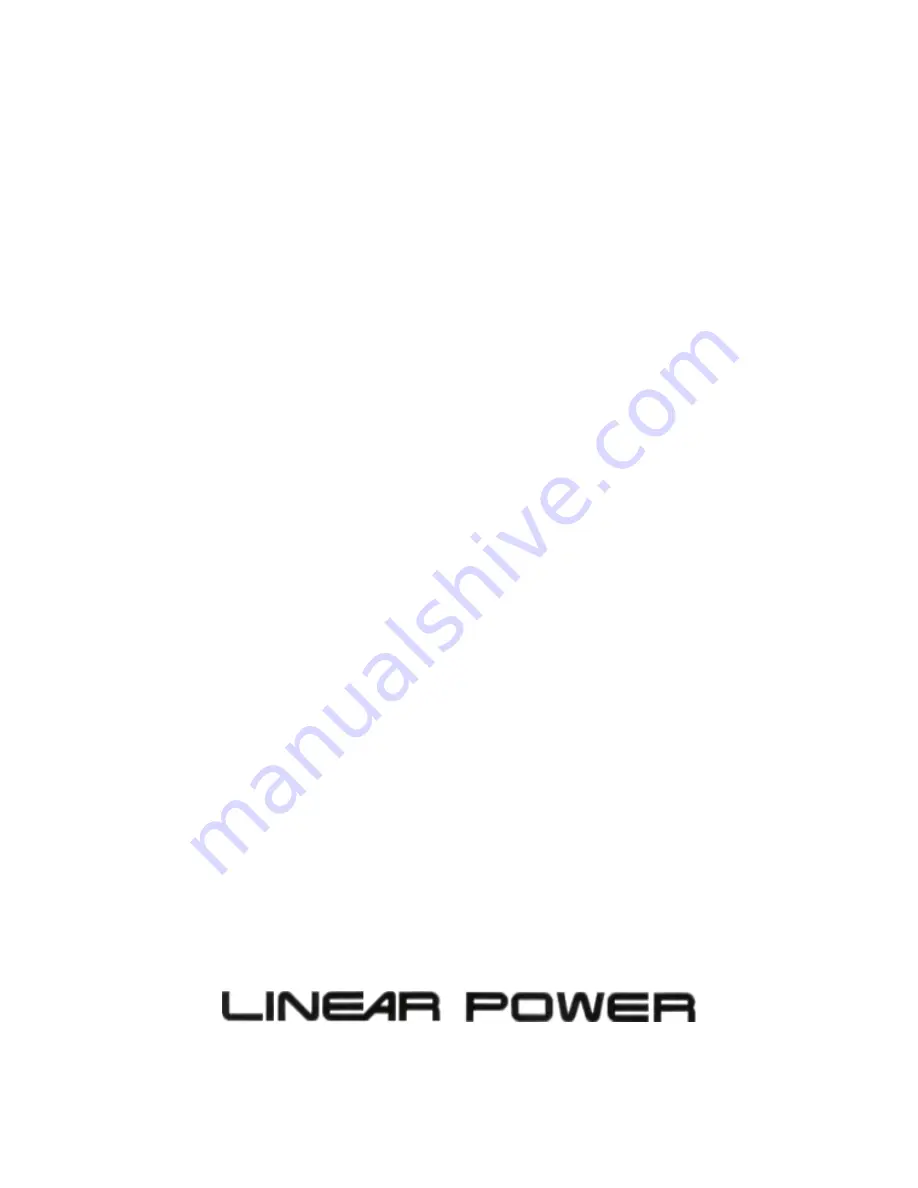 Linear Power LP100Z Owner'S Manual And Installation Manual Download Page 5