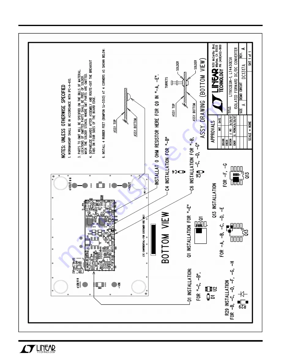 Linear Technology LT1952-1 Quick Start Manual Download Page 8