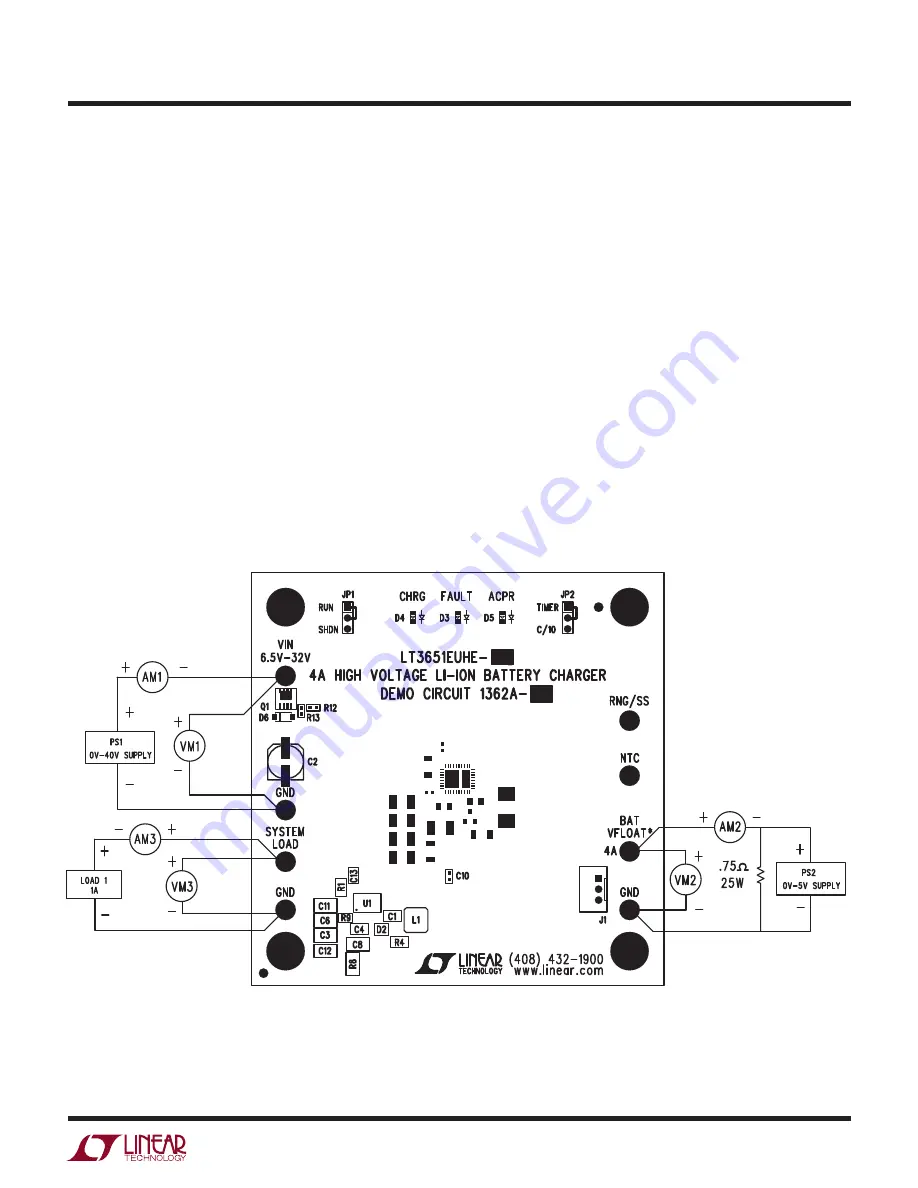 Linear Technology LT3651EUHE-4.1 Demo Manual Download Page 3