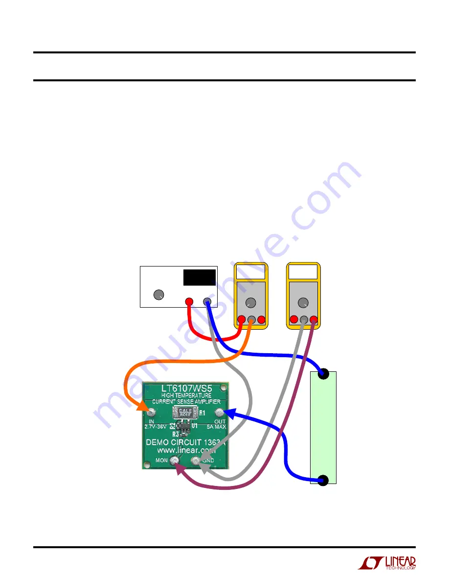 Linear Technology LT6107 Quick Start Manual Download Page 2