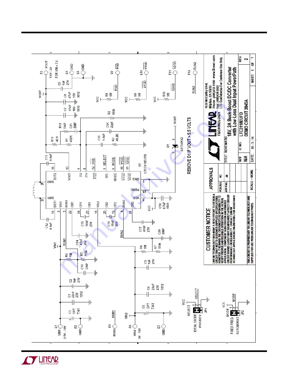 Linear Technology LTC3118 Demo Manual Download Page 7