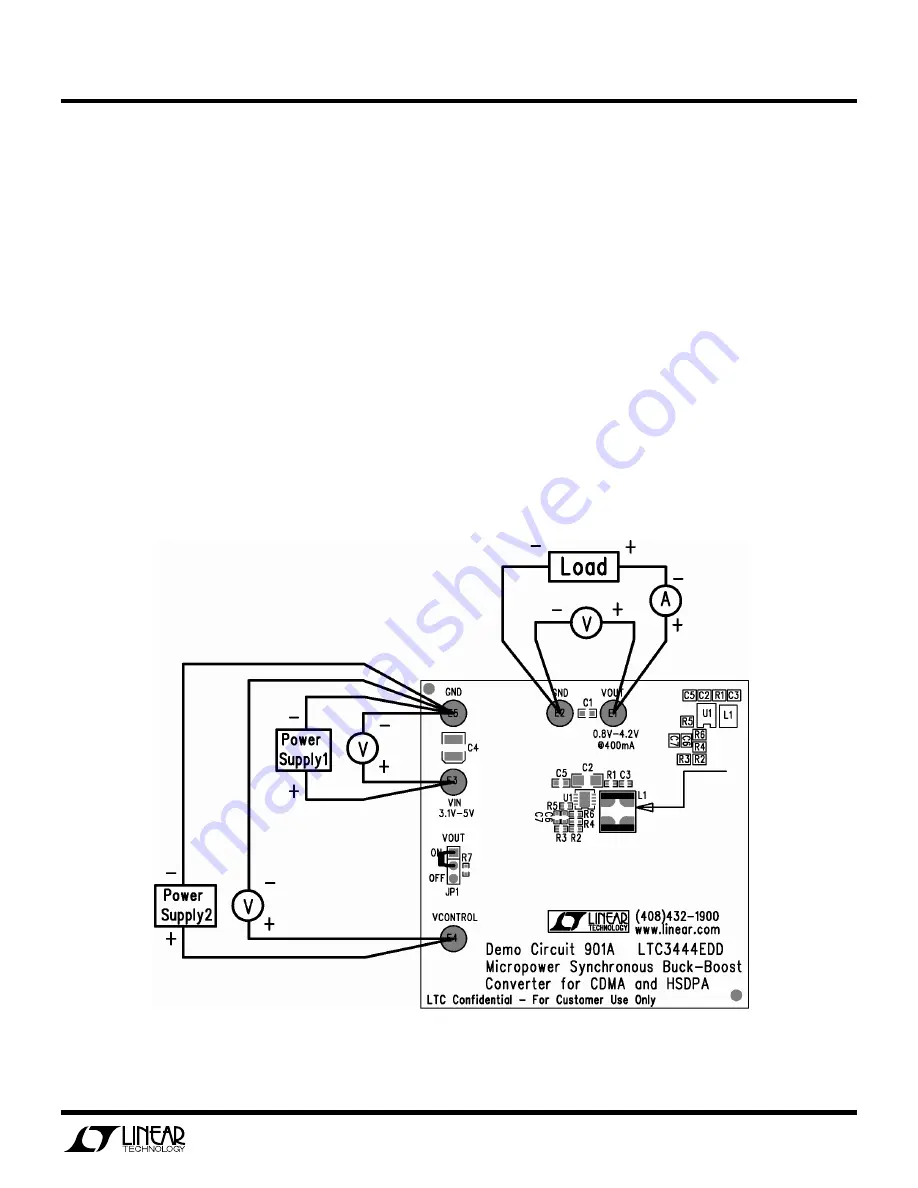 Linear Technology LTC3444 Quick Start Manual Download Page 1