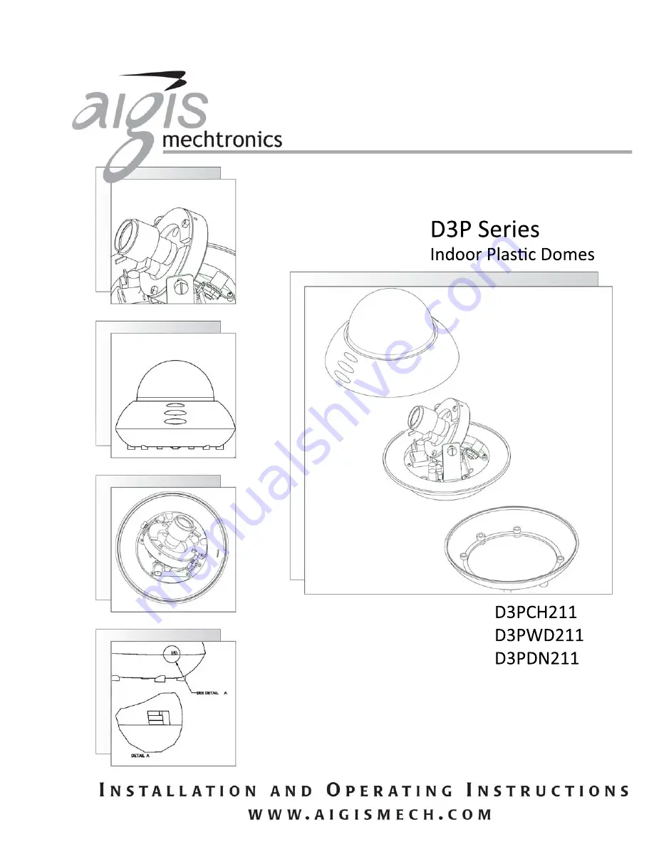 Linear aigis D3P Series Installation And Operating Instructions Manual Download Page 1