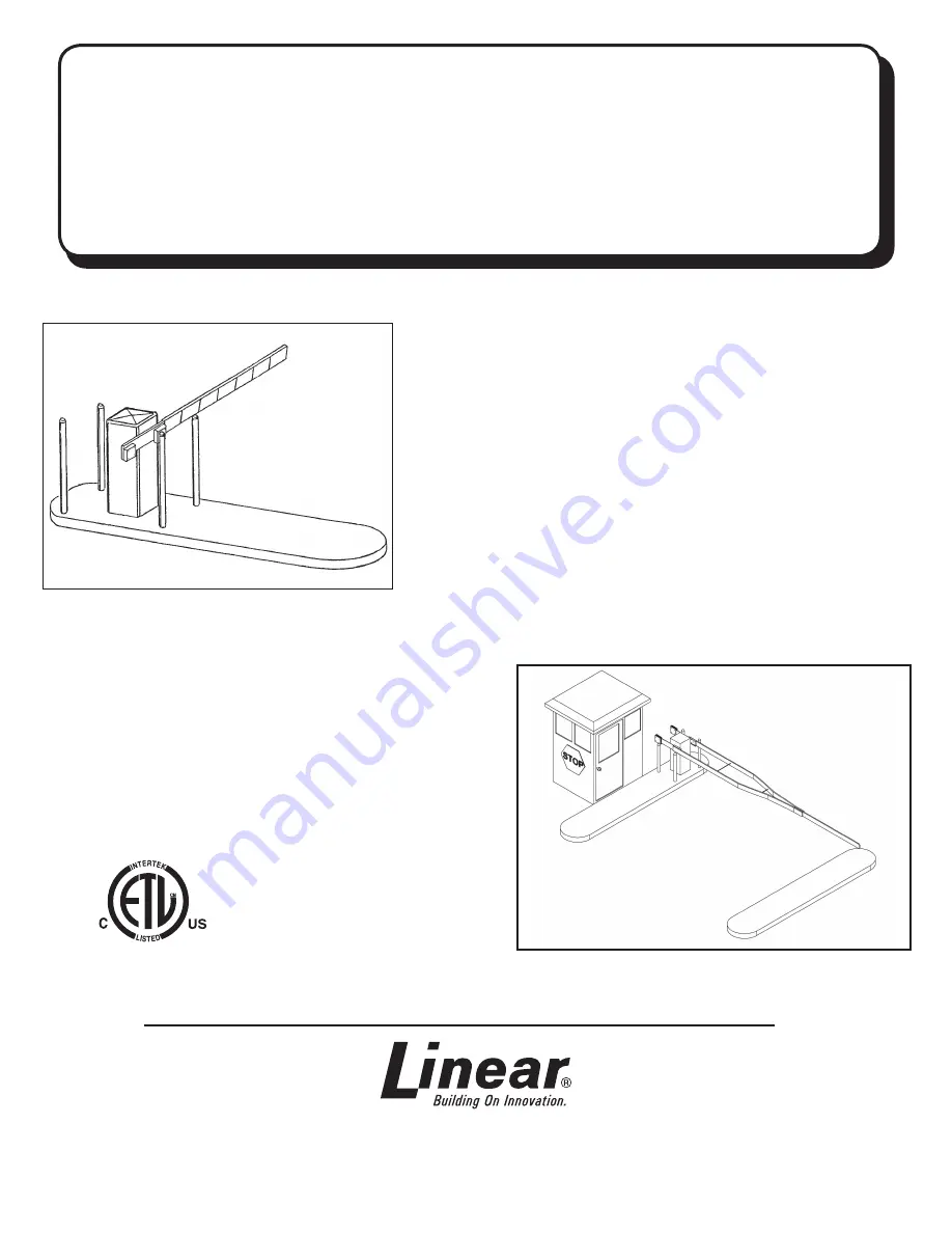 Linear BGUS Installation Manual Download Page 1