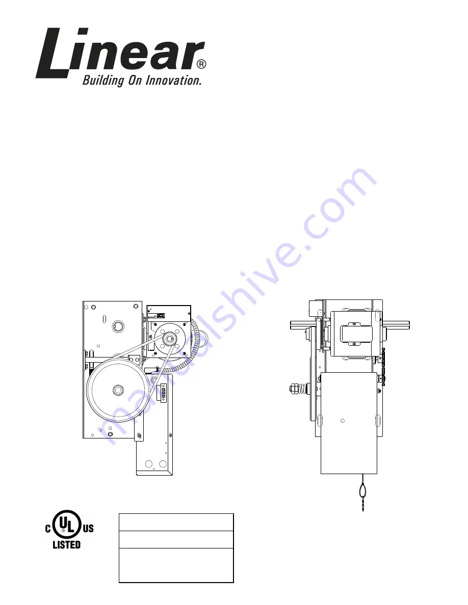 Linear H-S Installation And Owner'S Manual Download Page 1