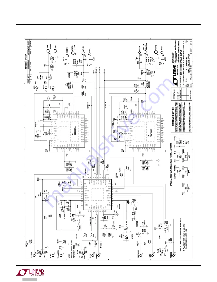 Linear LTC3774EUHE Demo Manual Download Page 9