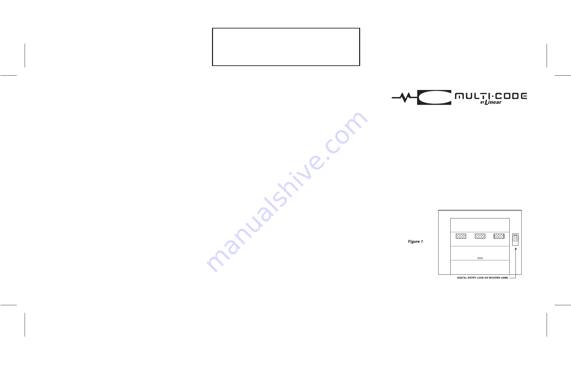 Linear MULTI-CODE 4200 Скачать руководство пользователя страница 1