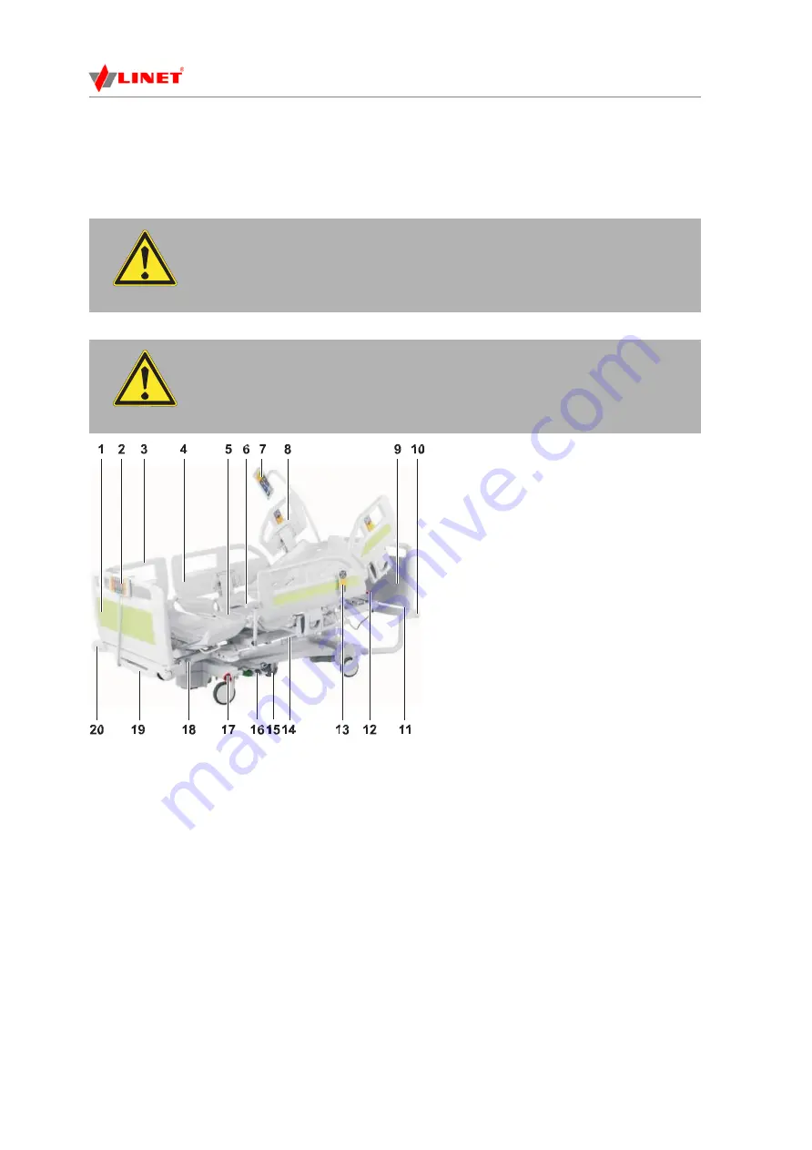 LINET Eleganza 3 User Manual And Technical Description Download Page 20