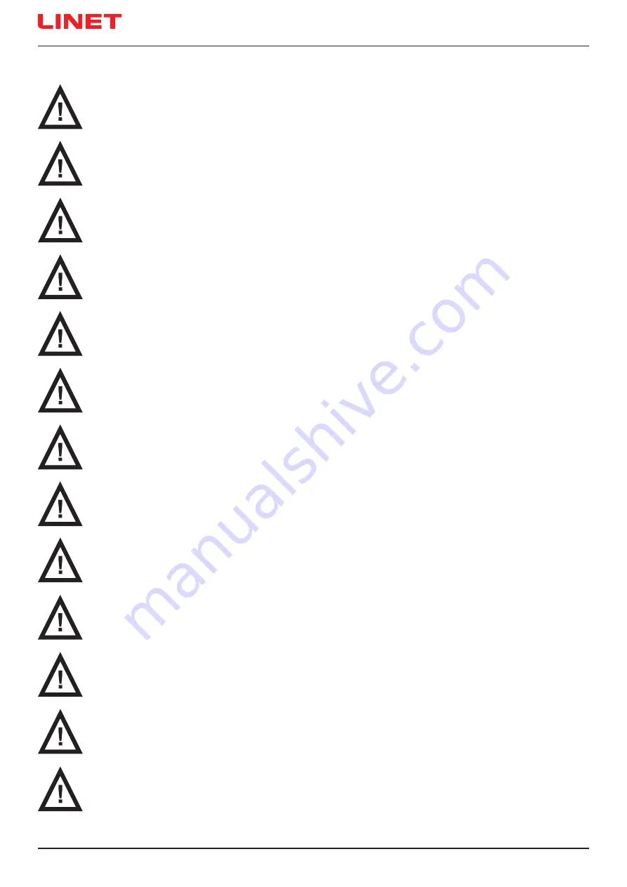 LINET Multicare X Instructions For Use And Technical Description Download Page 18