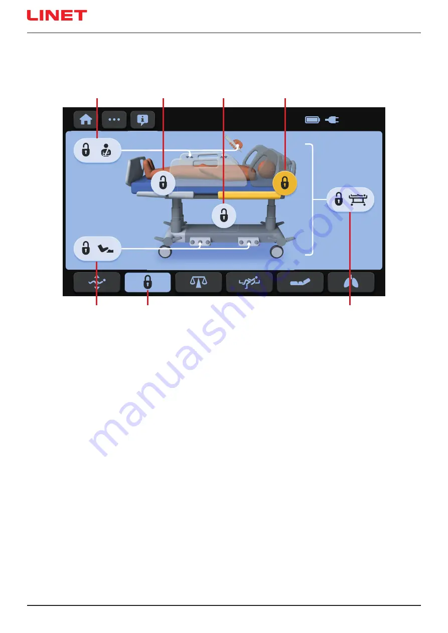 LINET Multicare X Instructions For Use And Technical Description Download Page 70