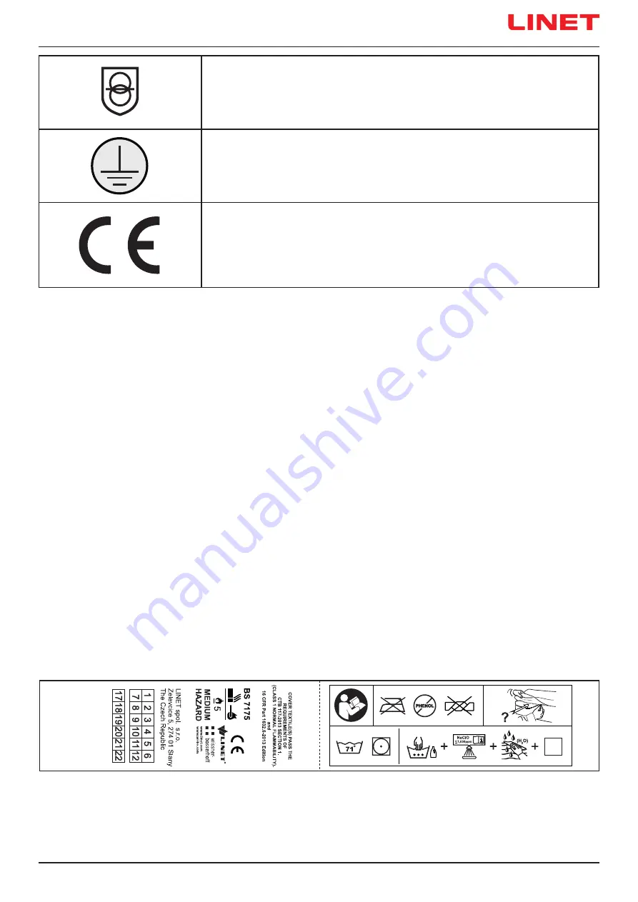 LINET OptiCare X Instructions For Use And Technical Description Download Page 9