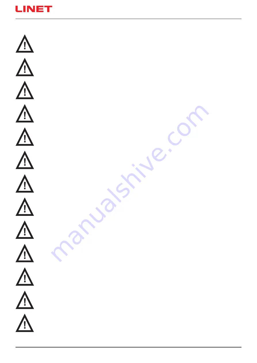 LINET OptiCare X Instructions For Use And Technical Description Download Page 12