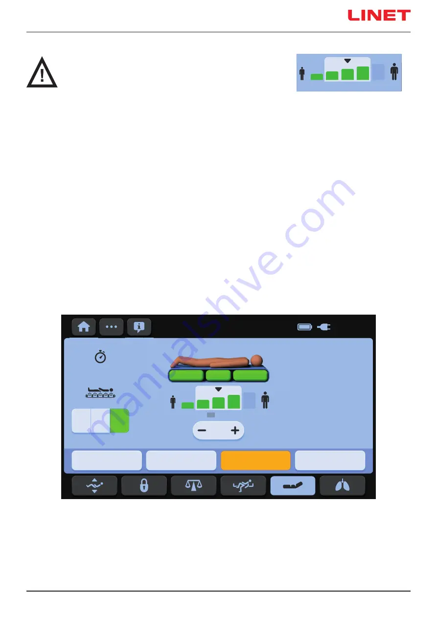 LINET OptiCare X Instructions For Use And Technical Description Download Page 39