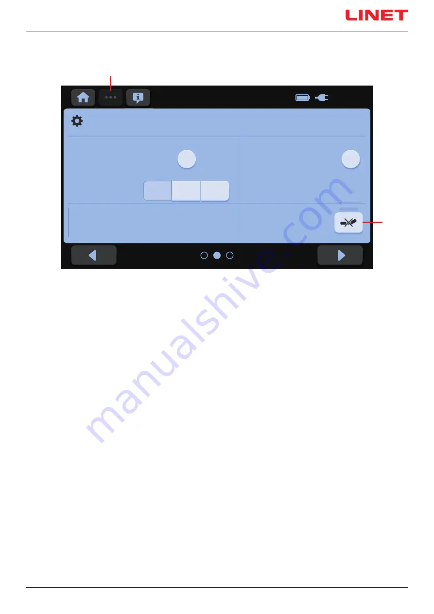 LINET OptiCare X Instructions For Use And Technical Description Download Page 45