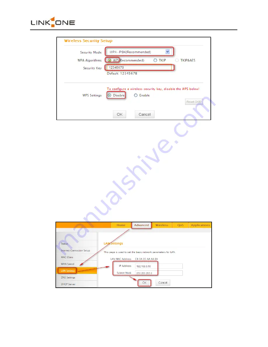 Link-One L1-RW342 Скачать руководство пользователя страница 36