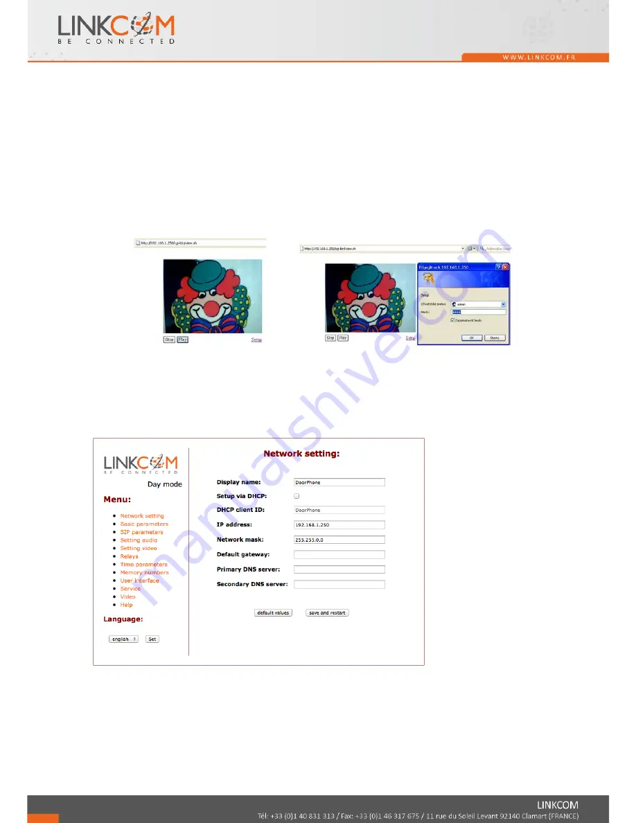 Linkcom Link IP iDP Cam Quick User Manual Download Page 7