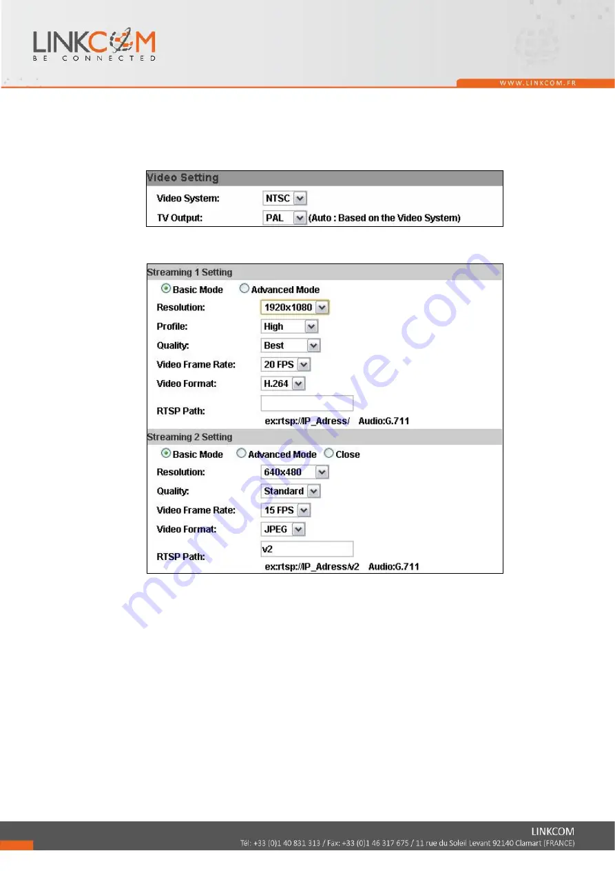 Linkcom Link View CBL2MP Скачать руководство пользователя страница 45