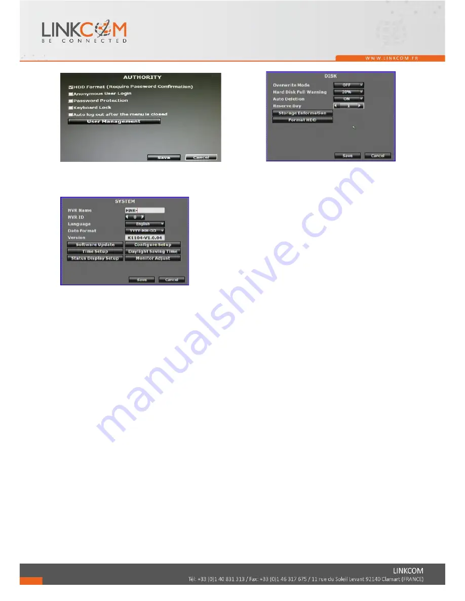 Linkcom Link View NVR4 User Manual Download Page 13