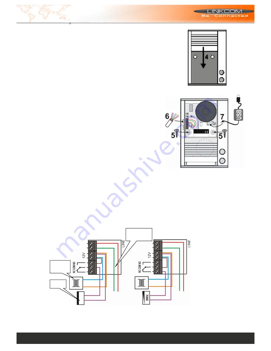 Linkcom SlimDoorPhone 1 button Manual Download Page 4