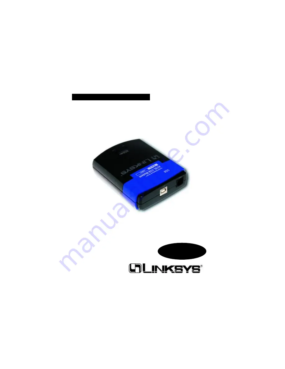 Linksys USBDSL1 Скачать руководство пользователя страница 1