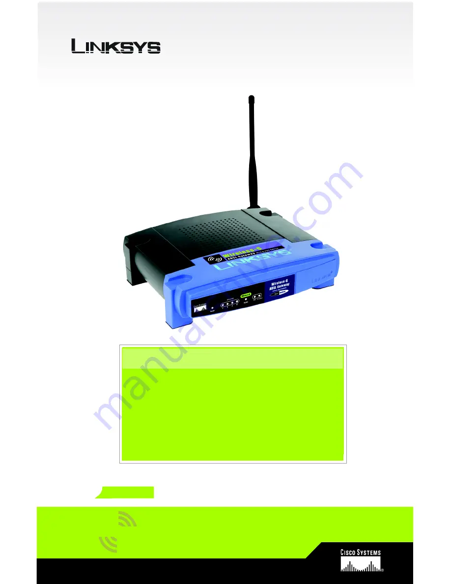 Linksys WAG54G - Wireless-G ADSL Gateway Wireless Router Quick Installation Manual Download Page 25