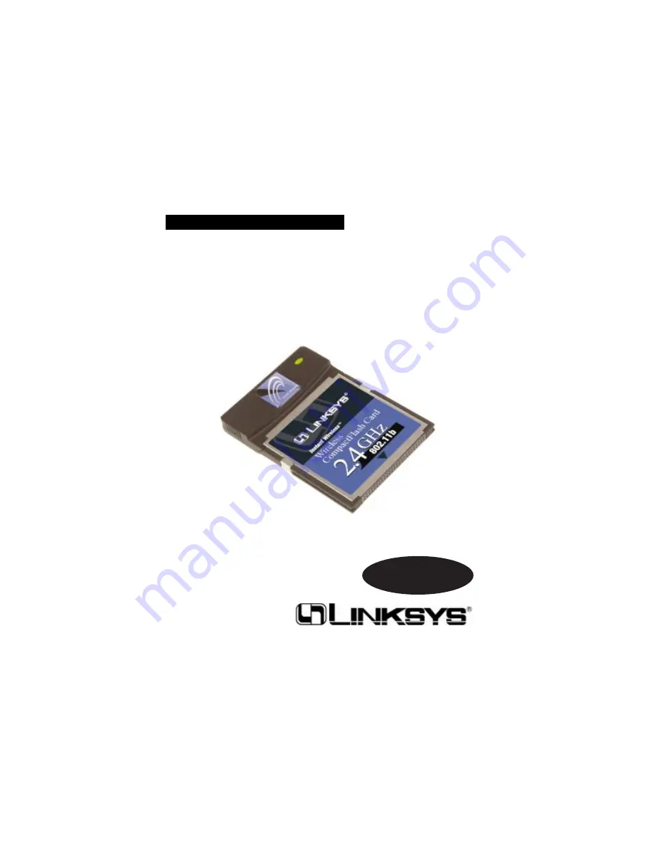 Linksys WCF12 - Wireless-B Network CompactFlash Card User Manual Download Page 1