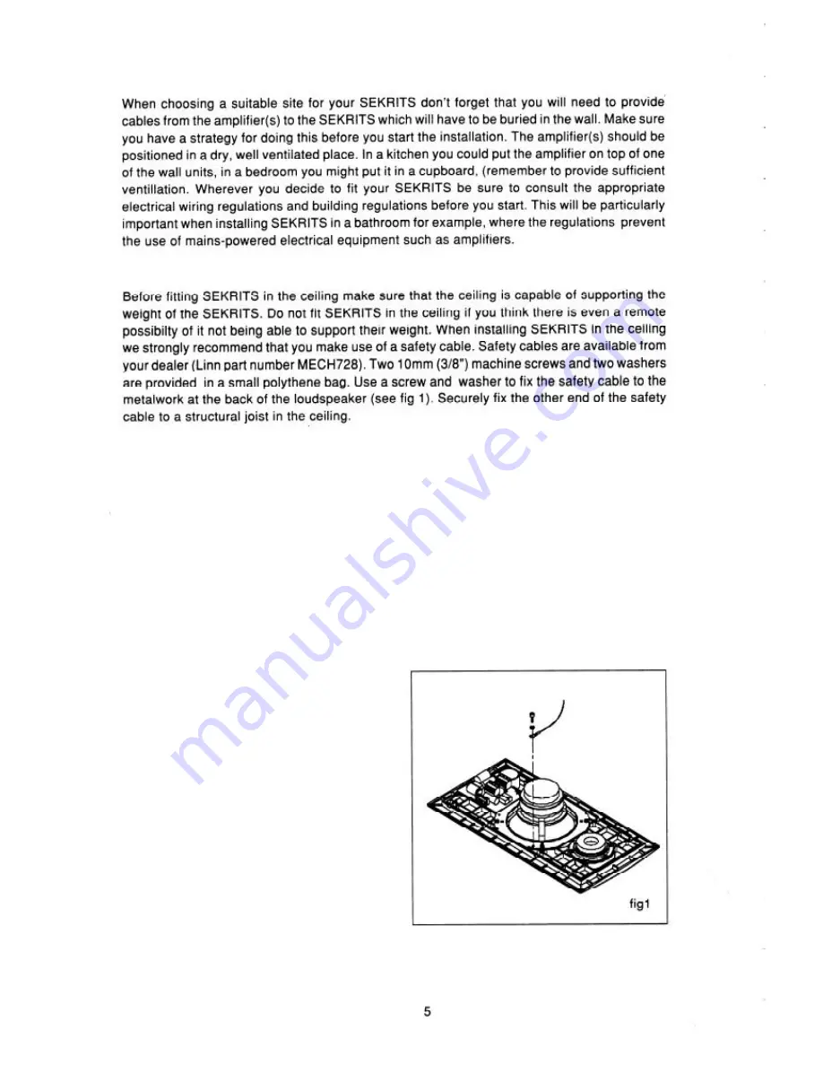 Linn SEKRIT User Manual Download Page 6