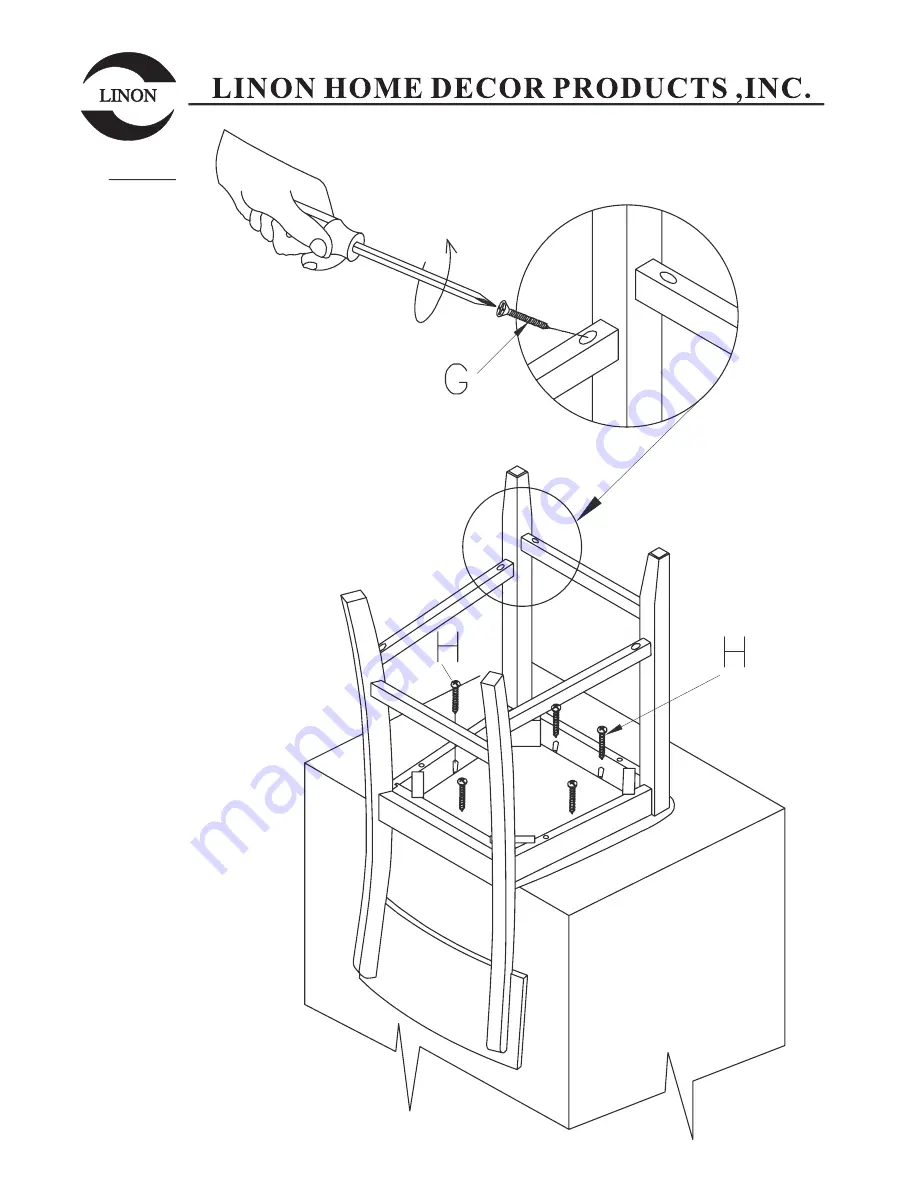 Linon 01855BLK-01-KD-U Скачать руководство пользователя страница 6