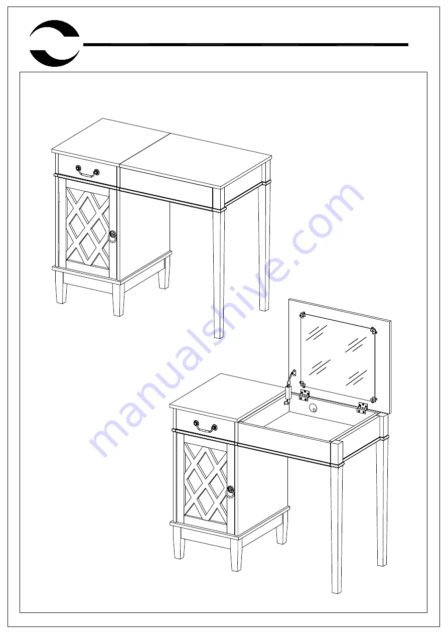 Linon 58036SIL-01-KD-U Assembly Instructions Manual Download Page 15