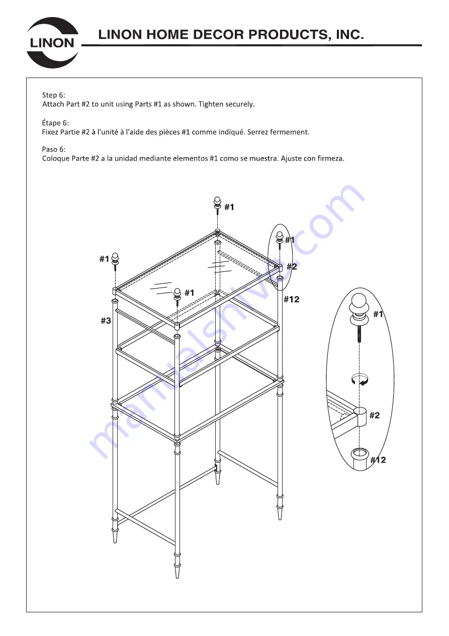 Linon Empire 98956CHR01 Manual Download Page 11