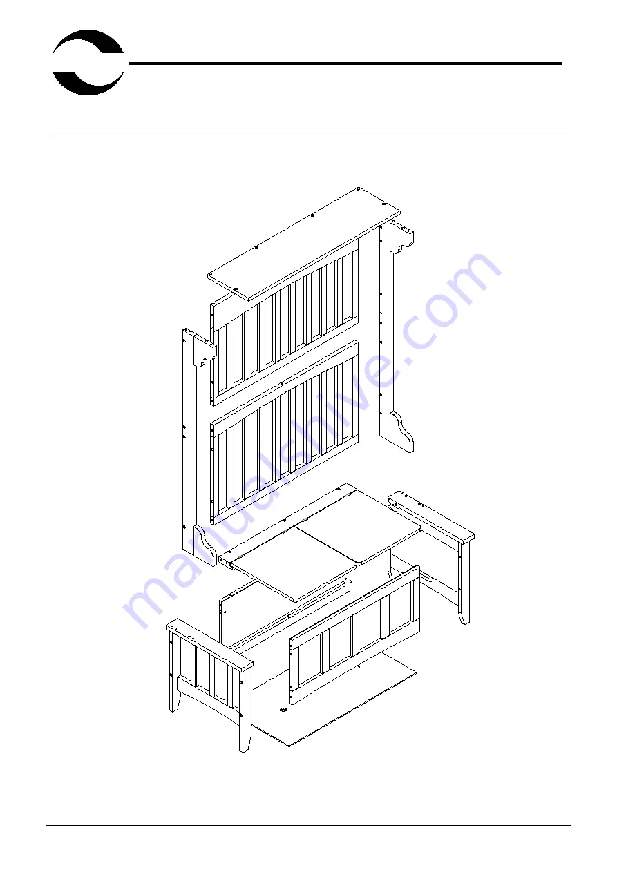 Linon HALL TREE 84017WALC-01-KD-U Assembly Instructions Manual Download Page 4