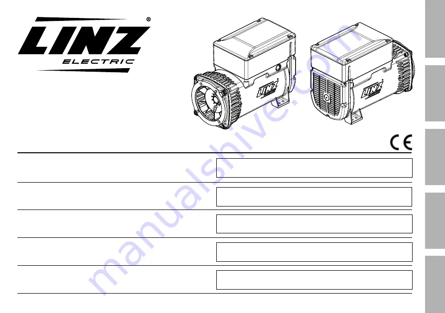 Linz electric E1S10 KE Operation And Maintenance Download Page 1