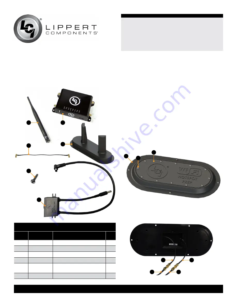 Lippert Components 805592 Скачать руководство пользователя страница 3